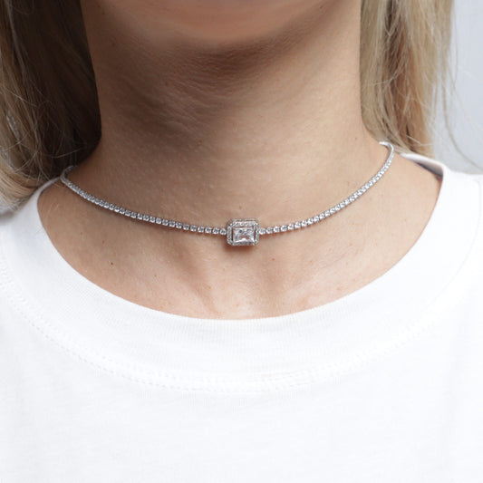 Colier de tip choker Tennis Sophia